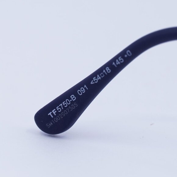 Tom Ford FT5750-B 091 Eyeglasses Blue/Ruthenium 54mm Square Frame - Picture 4 of 8